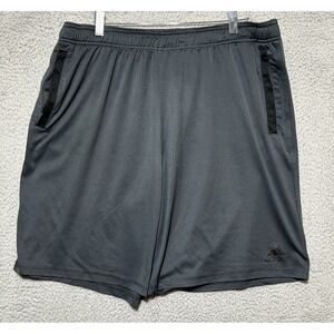 Adidas Jersey Shorts Mens 2XL Gray‎ And Black Climalite Athletic Training